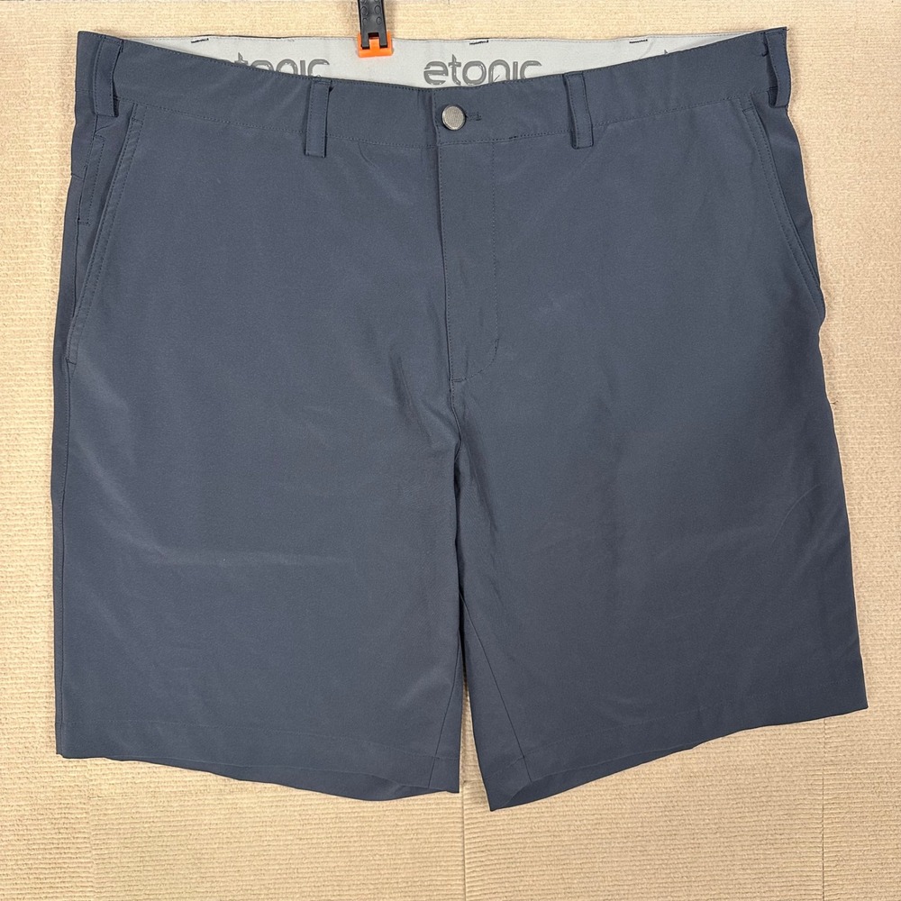 Etonic Golf Shorts Mens 38 Gray Performance Stretch Flat Front Activewear